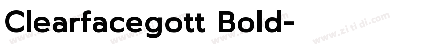 Clearfacegott Bold字体转换